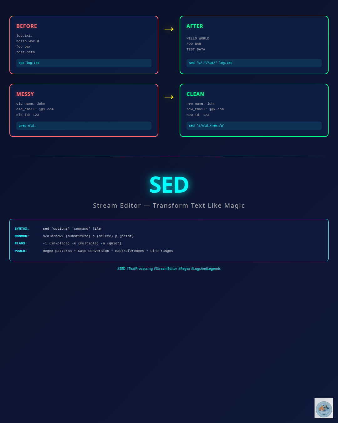sed